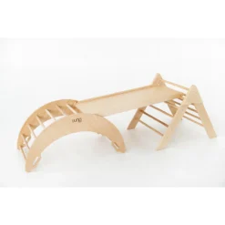 Luna Toys Naturel Houten Klimrek Met Glijbaan LU-36950 16 Luna Toys Naturel Houten Klimrek Met Glijbaan LU-36950 -Babyproducten Winkel 0x0 2 1