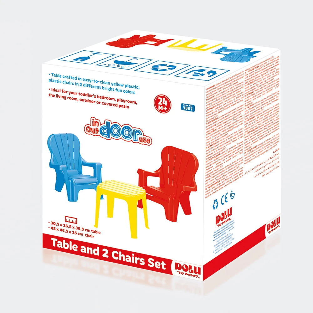 Dolu Multicolor Tafel Met Stoeltjes 3007 4 Dolu Multicolor Tafel Met Stoeltjes 3007 - Afbeelding 4