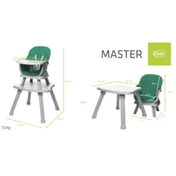 4Baby Master XXIII Green 6-in-1 Kinderstoel -Babyproducten Winkel 4baby master xxiii green 6 in 1 kinderstoel 15
