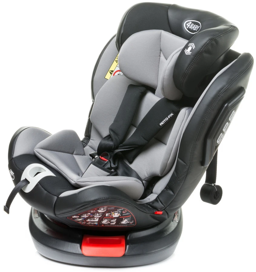 4Baby Roto-Fix Grey 360º 0-36 Kg Isofix Autostoel 9 4Baby Roto-Fix Grey 360º 0-36 Kg Isofix Autostoel - Afbeelding 9