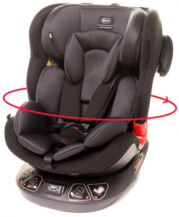 4Baby Space-Fix 2022 Graphite 360º 0-36 Kg Autostoel 1 4Baby Space-Fix 2022 Graphite 360º 0-36 Kg Autostoel