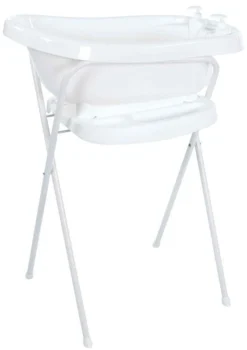 Bébé-jou Bebe-Jou Wit 98 Cm Click Badstandaard 220001 -Babyproducten Winkel Bebe Jou Badstandaard Click Wit Met Uni Wit Thermobadje