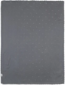 Jollein Pointelle Storm Grey 100 X 150 Cm Ledikantdeken 516-522-66064 -Babyproducten Winkel Deken Ledikant 100x150cm Pointelle Storm Grey 2