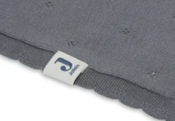 Jollein Pointelle Storm Grey 100 X 150 Cm Ledikantdeken 516-522-66064 -Babyproducten Winkel Deken Ledikant 100x150cm Pointelle Storm Grey 4