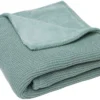 Jollein Basic Knit Forest Green / Fleece 75 X 100 Cm Wiegdeken 517-511-65219
