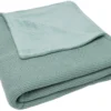 Jollein Basic Knit Forest Green / Fleece 100 X 150 Cm Ledikantdeken 517-522-65219