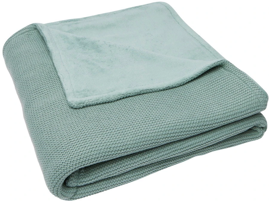 Jollein Basic Knit Forest Green / Fleece 100 X 150 Cm Ledikantdeken 517-522-65219 1 Jollein Basic Knit Forest Green / Fleece 100 X 150 Cm Ledikantdeken 517-522-65219