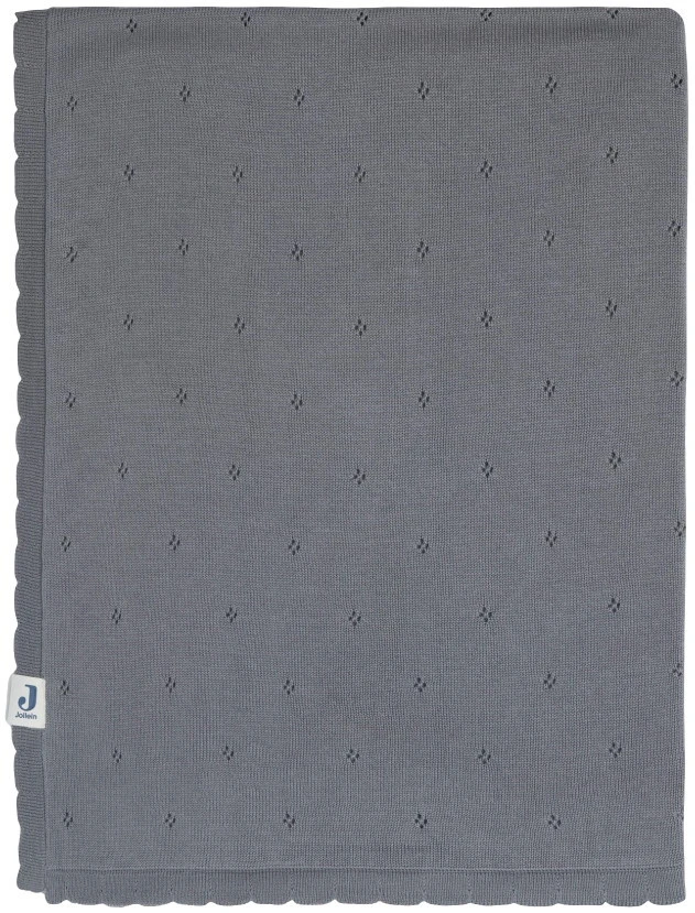 Jollein Pointelle Storm Grey 75 X 100 Cm Wiegdeken 516-511-66064 1 Jollein Pointelle Storm Grey 75 X 100 Cm Wiegdeken 516-511-66064