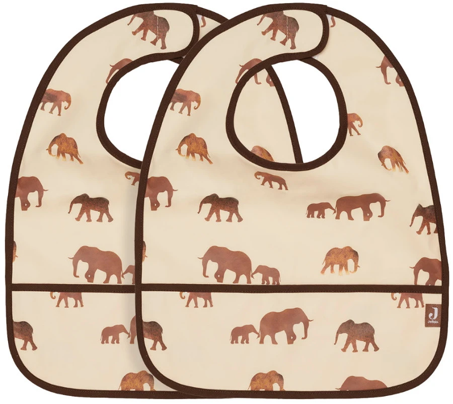 Jollein Savannah 2-pack Waterproof Slabber 029-864-66029 1 Jollein Savannah 2-pack Waterproof Slabber 029-864-66029