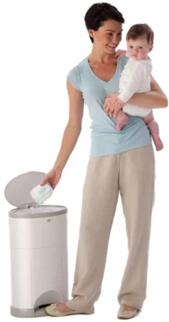 Korbell Wit Nappy Disposal System Luieremmer M250DSW -Babyproducten Winkel Korbell Nappy Disposal System Luieremmer 4 5