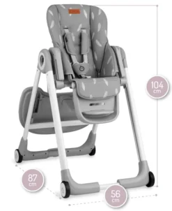 Momi Luxuria Dark Grey Kinderstoel KRKA00004 -Babyproducten Winkel Momi Luxuria Dark Grey Kinderstoel KRKA00004 8