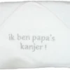 Petit Villain Ik Ben Papa's Kanjer Wit Badcape