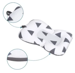 Sevibaby Cozy Triangle Grey Baby Badkussen 69-141 -Babyproducten Winkel Sevibaby Cozy Triangle Grey Baby Badkussen 69 141 5