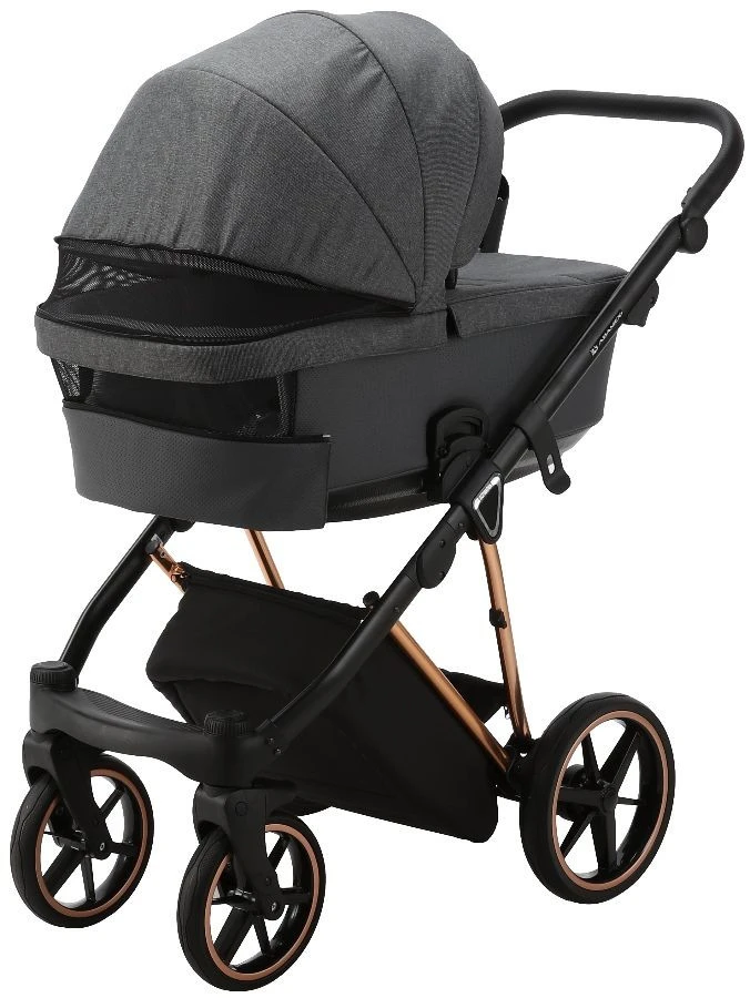 Adamex Belissa Special Edition Grey/Rose 2-in-1 Kinderwagen PS-596 4 Adamex Belissa Special Edition Grey/Rose 2-in-1 Kinderwagen PS-596 - Afbeelding 4