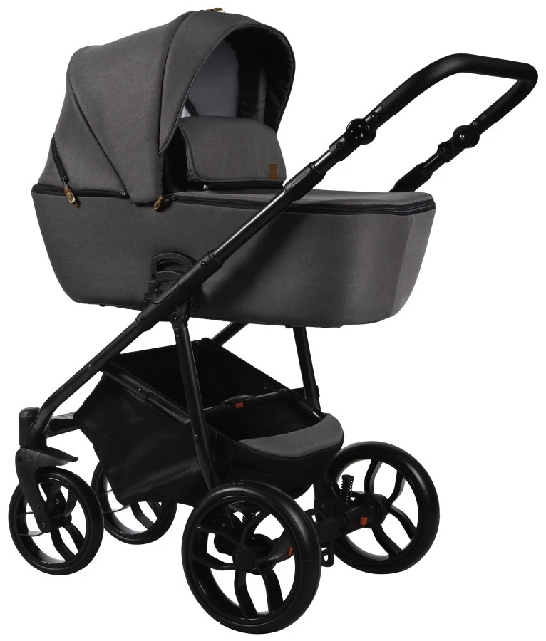 Baby Merc La Noche Grey 3-in-1 Kinderwagen Incl. Autostoel LN/06B - Afbeelding 2