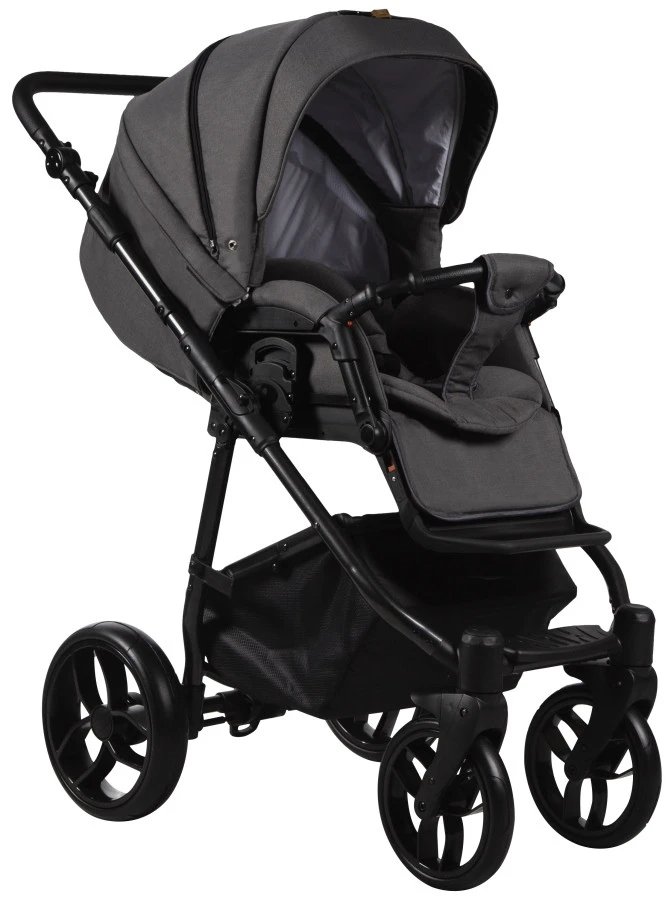 Baby Merc La Noche Grey 3-in-1 Kinderwagen Incl. Autostoel LN/06B - Afbeelding 3