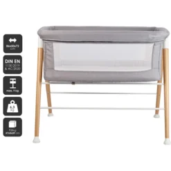 Babygo Goodnight Grey Wieg 4361 13 Babygo Goodnight Grey Wieg 4361 -Babyproducten Winkel babygo goodnight grey wieg aan bed 1