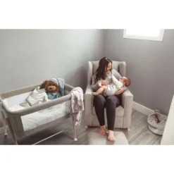 Babygo Goodnight Grey Wieg 4361 15 Babygo Goodnight Grey Wieg 4361 -Babyproducten Winkel babygo goodnight wieg aan bed sfeer 3