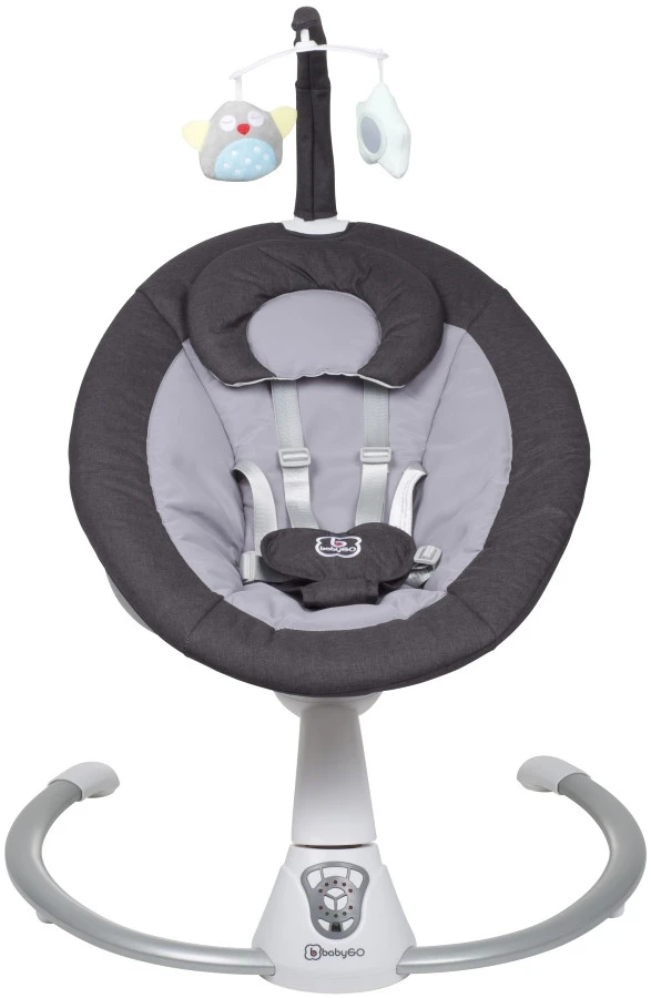 Babygo Homey Set Black/Grey Babyschommel En Kinderstoel 19012 10 Babygo Homey Set Black/Grey Babyschommel En Kinderstoel 19012 - Afbeelding 10