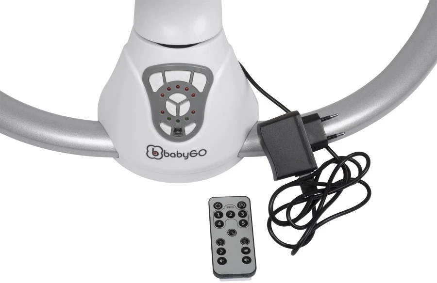 Babygo Homey Set Black/Grey Babyschommel En Kinderstoel 19012 9 Babygo Homey Set Black/Grey Babyschommel En Kinderstoel 19012 - Afbeelding 9