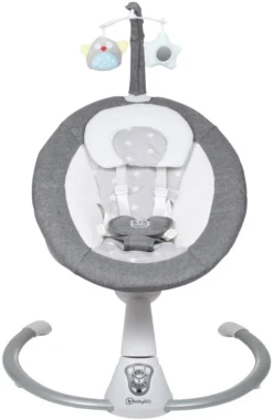 Babygo Homey Set Grey/White Babyschommel En Kinderstoel 19024 -Babyproducten Winkel babygo homey grey swing babyschommel 109 2 1 1 3
