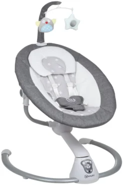 Babygo Homey Set Grey/White Babyschommel En Kinderstoel 19024 -Babyproducten Winkel babygo homey grey swing babyschommel 109 2 2 1 3