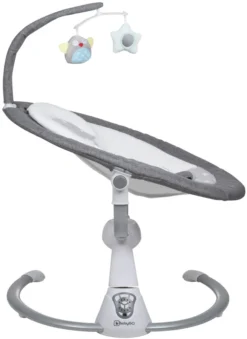 Babygo Homey Set Grey/White Babyschommel En Kinderstoel 19024 -Babyproducten Winkel babygo homey grey swing babyschommel 109 2 3 1 3