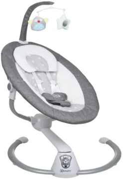 Babygo Homey Set Grey/White Babyschommel En Kinderstoel 19024 -Babyproducten Winkel babygo homey grey swing babyschommel 109 2 7 1 3