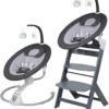 Babygo Homey Set Black/Grey Babyschommel En Kinderstoel 19012