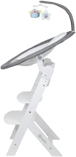 Babygo Homey Set Grey/White Babyschommel En Kinderstoel 19024 -Babyproducten Winkel babygo homey set greywhite babyschommel en kinderstoel 19024 4