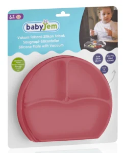 Babyjem Roze Siliconen Bordje 715 -Babyproducten Winkel babyjem roze siliconen bordje 715 4