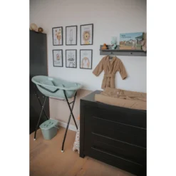 MamaLoes Grijs Badset Incl. Graphite Badstandaard -Babyproducten Winkel badstof nougat 03 1