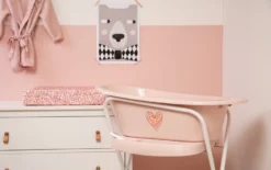 Bébé-jou Bebe-Jou Mellow Rose 98 Cm Click Badstandaard 2200056 -Babyproducten Winkel bebe jou leopard pink click badje 4 1