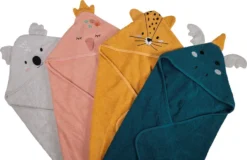 Blush & Blossom Leopard Lenny Badstof Badcape TR-BB4204 -Babyproducten Winkel bluch blossom bath cape 2 1 1