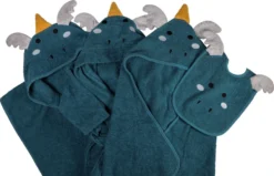 Blush & Blossom Dragon Diego 0-1jr Badstof Badjas TR-BB4206 17 Blush & Blossom Dragon Diego 0-1jr Badstof Badjas TR-BB4206 -Babyproducten Winkel blush blossom dragon diego badcape bathrobe bibs poncho 1