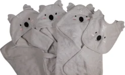 Blush & Blossom Koala Kyle Badstof Badcape TR-BB4214 -Babyproducten Winkel blush blossom koala kyle bathcape bathrobe bibs poncho 1 1 1