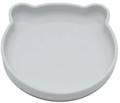Bo Jungle B-Suction Bear Grijs Bord B500700