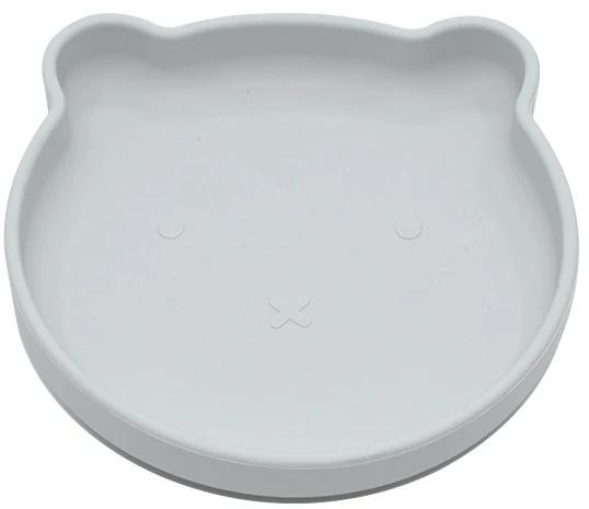 Bo Jungle B-Suction Bear Grijs Bord B500700 1 Bo Jungle B-Suction Bear Grijs Bord B500700