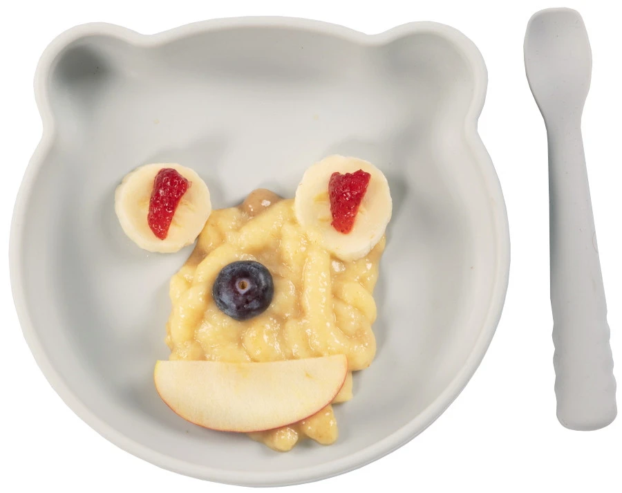 Bo Jungle B-Suction Bear Grijs Bord B500700 4 Bo Jungle B-Suction Bear Grijs Bord B500700 - Afbeelding 4