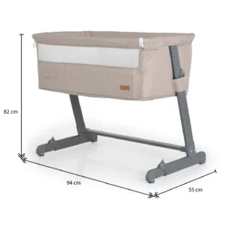 Cangaroo Connect Us Beige Wieg Aan Bed -Babyproducten Winkel cangaroo connect us beige wieg aan bed 11