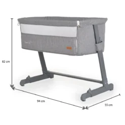 Cangaroo Connect Us Grey Wieg Aan Bed -Babyproducten Winkel cangaroo connect us grey wieg aan bed 11