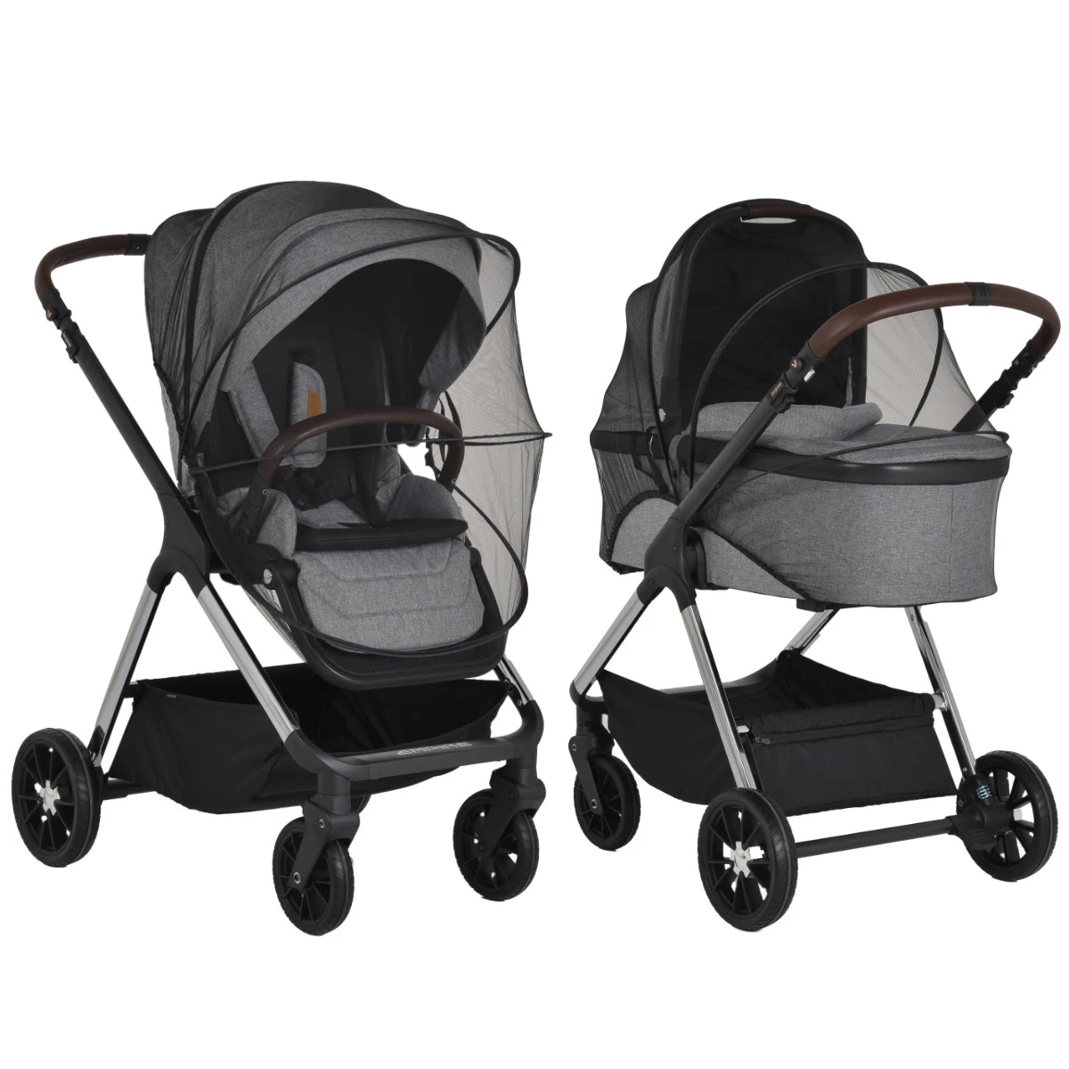 Cangaroo Empire Light Grey 3-in-1 Kinderwagen Incl. Autostoel 10 Cangaroo Empire Light Grey 3-in-1 Kinderwagen Incl. Autostoel - Afbeelding 10