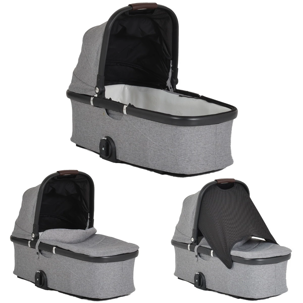 Cangaroo Empire Light Grey 3-in-1 Kinderwagen Incl. Autostoel 6 Cangaroo Empire Light Grey 3-in-1 Kinderwagen Incl. Autostoel - Afbeelding 6