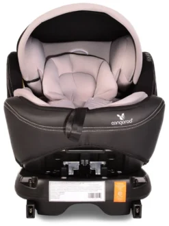 Cangaroo Pilot Light Grey Leather SPS Isofix 360° 0-36 Kg Autostoel Met Zonnekap -Babyproducten Winkel cangaroo pilot light grey leather sps isofix 360 0 36 kg autostoel met zonnekap 6