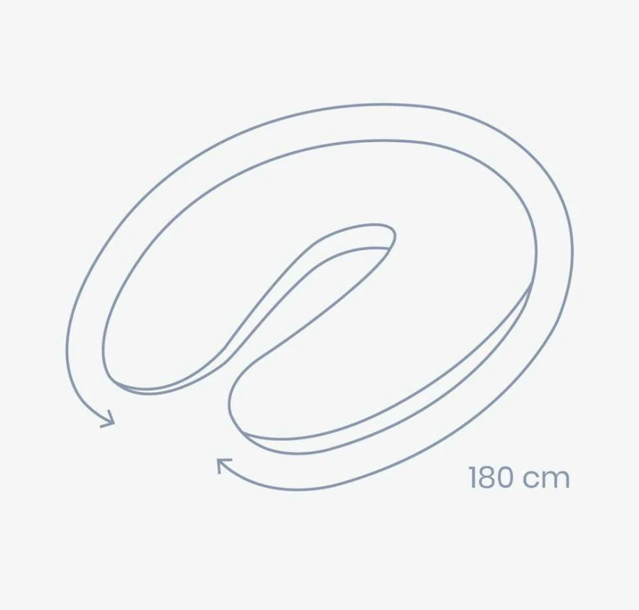 Doomoo Buddy Misty Pink Voedingskussen B61 2 Doomoo Buddy Misty Pink Voedingskussen B61 - Afbeelding 2