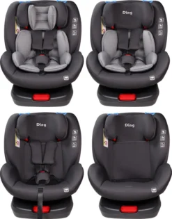 Ding Cruz Dark Grey 360° Isofix Autostoel 0-36kg DI-101920 -Babyproducten Winkel di 101920 ding cruz dark grey 4options