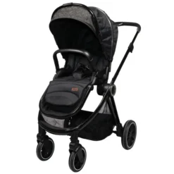 Ding Fenix Black/Black 3-in-1 Combi Kinderwagen Incl. Autostoel -Babyproducten Winkel ding fenix black kinderwagen2 1 1