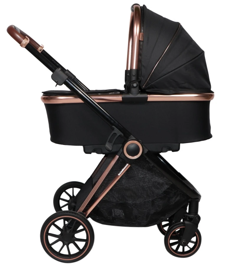 Ding Fenix Black/Rose Kinderwagen DI-191702 2 Ding Fenix Black/Rose Kinderwagen DI-191702 - Afbeelding 2