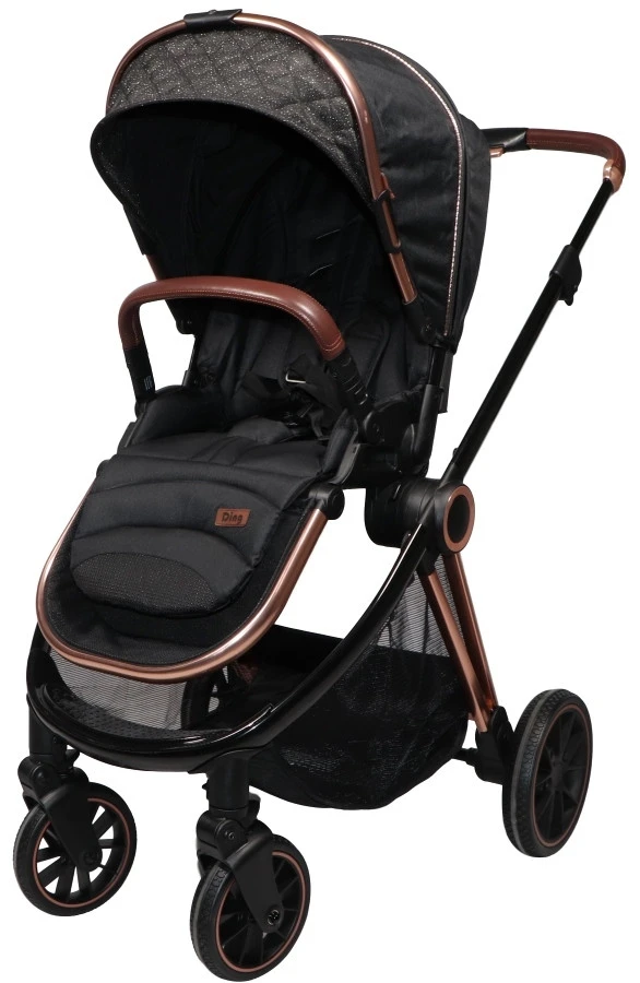 Ding Fenix Black/Rose Kinderwagen DI-191702 5 Ding Fenix Black/Rose Kinderwagen DI-191702 - Afbeelding 5