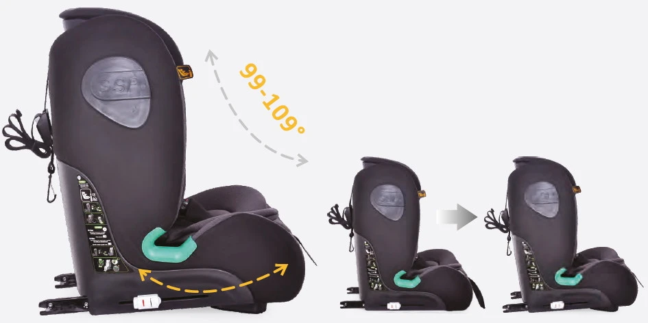 Ding York Black Leather I-Size Autostoel 9-36 Kg K63 9 Ding York Black Leather I-Size Autostoel 9-36 Kg K63 - Afbeelding 9